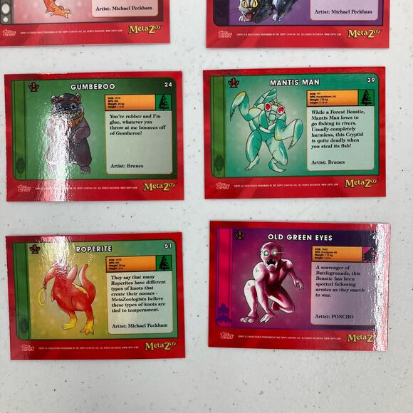 Topps MetaZoo Cryptid Nation Tripodero Roperite Mixed Lot 12 Trading Game Cards - Picture 9 of 10